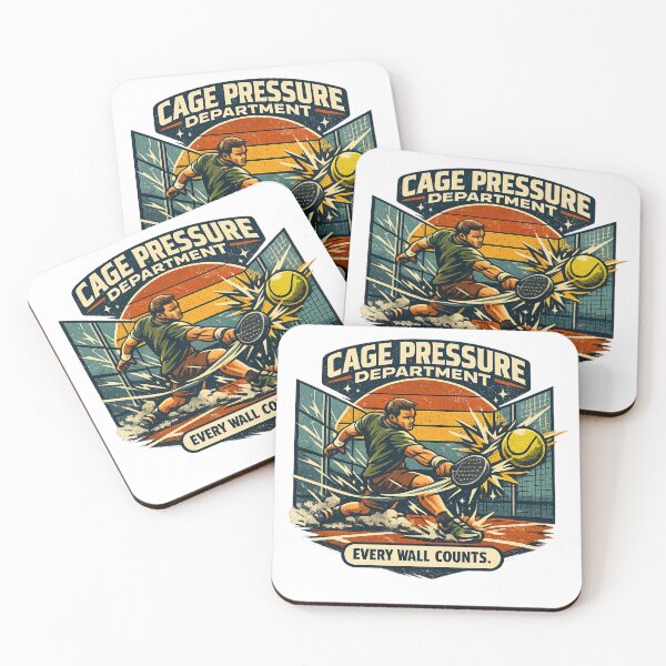 Item preview, Cage Pressure Department Padel Retro Sports Design designed and sold by Concrete Coffee Studio.