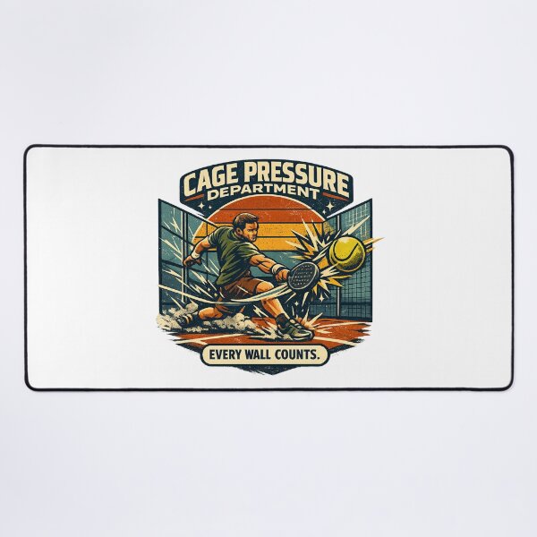 Item preview, Cage Pressure Department Padel Retro Sports Design designed and sold by Concrete Coffee Studio.