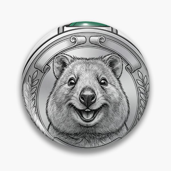 Item preview, Second Place Enthusiast Happy Quokka Medal designed and sold by ryanguas.