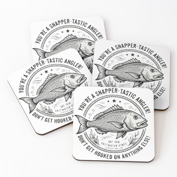 Item preview, Snapper-Tastic Angler Saltwater Vibes Fishing Crew Badge Aussie Fishing Pun designed and sold by Yellowriversss.