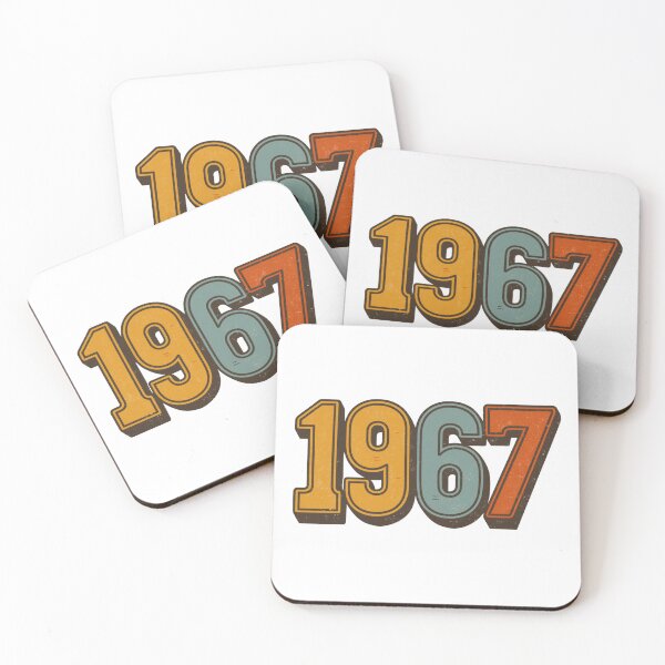 Item preview, Number 1967 Retro Font  designed and sold by PamLeeDesign.
