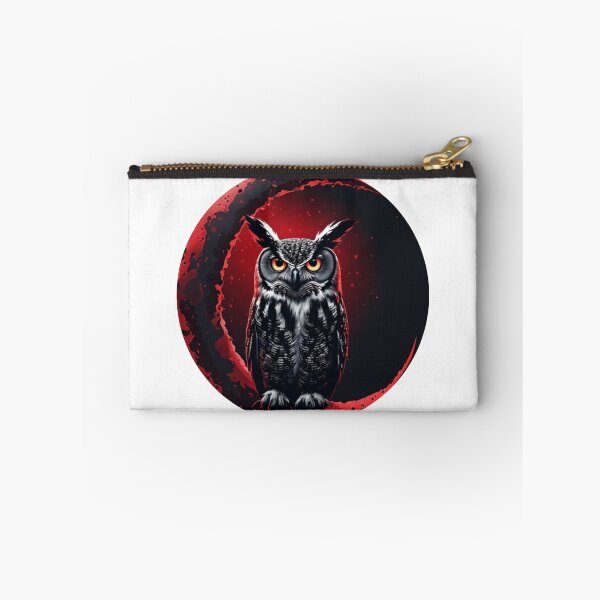 Item preview, Midnight Owl of the Blood Moon designed and sold by halibutgoatramb.