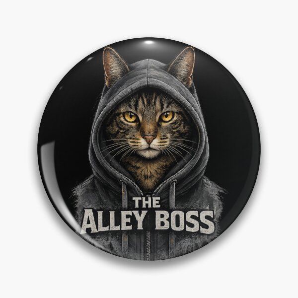 Item preview, The Alley Boss Cat Hoodie | Street Cat Graphic T-Shirt | Urban Tabby Cat Design | Cool Cat Lover Gift designed and sold by Kittcatking.