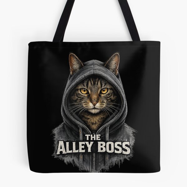 Item preview, The Alley Boss Cat Hoodie | Street Cat Graphic T-Shirt | Urban Tabby Cat Design | Cool Cat Lover Gift designed and sold by Kittcatking.