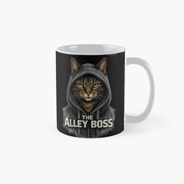 Item preview, The Alley Boss Cat Hoodie | Street Cat Graphic T-Shirt | Urban Tabby Cat Design | Cool Cat Lover Gift designed and sold by Kittcatking.