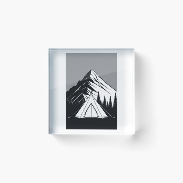 Artikelvorschau, Art - Stylized Native American Tent, North American Landscape entworfen und verkauft von Reverso-Design.