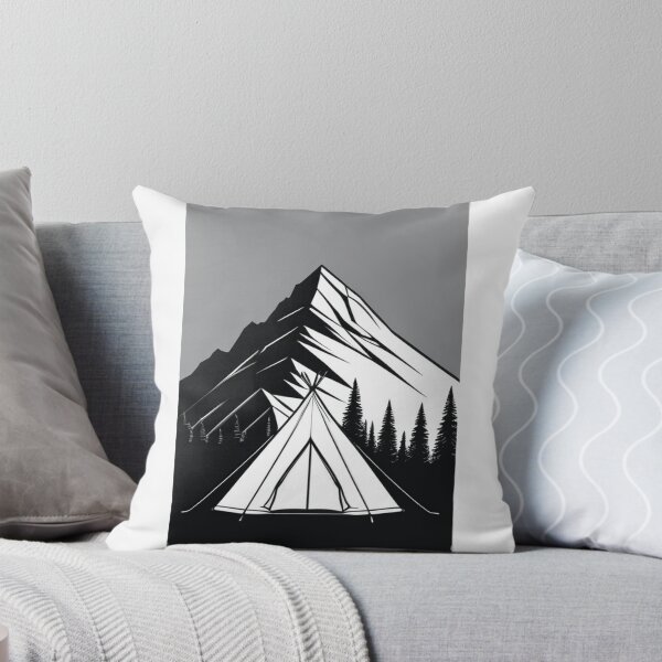 Item preview, Art - Stylized Native American Tent, North American Landscape designed and sold by Reverso-Design.
