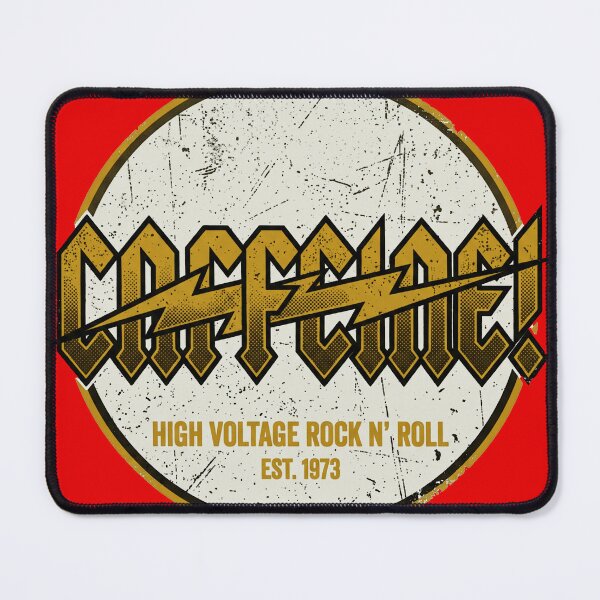 Item preview, Caffeine High Voltage Rock and Roll Funny Coffee Band Parody designed and sold by AdyKurniawan.