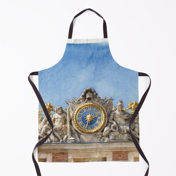 Item preview, Royal Clock of Versailles — Baroque Facade Watercolor designed and sold by M.ALK.Watercolor.
