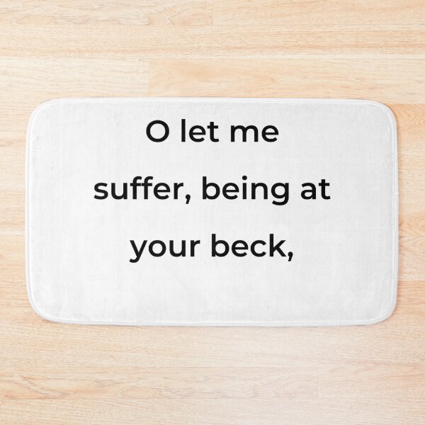Item preview, “O let me suffer, being at your beck,” - print black designed and sold by ariksworld.