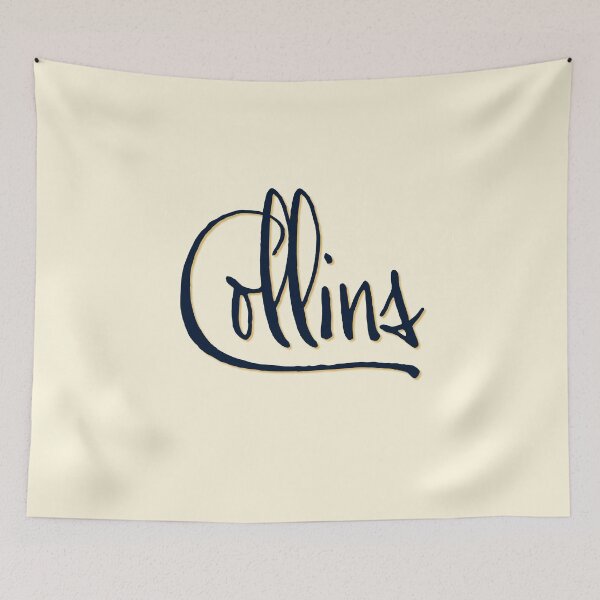 Item preview, COLLINS personalized type design designed and sold by CharlottePlaceArt.