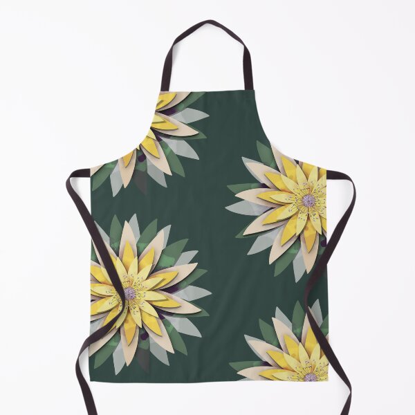 Item preview, Faux Papercut Yellow Lotus Floral Mandala designed and sold by Karin Taylor.