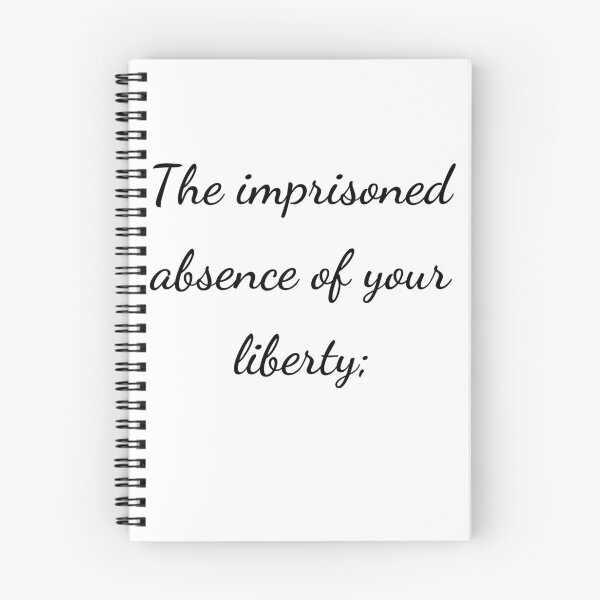 Item preview, “The imprisonment absence of your liberty;” - handwriting black designed and sold by ariksworld.