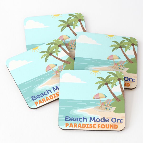 Item preview, Beach Mode ON: Paradise Found | Retro Tropical Summer Vacation Design designed and sold by CKADigital.