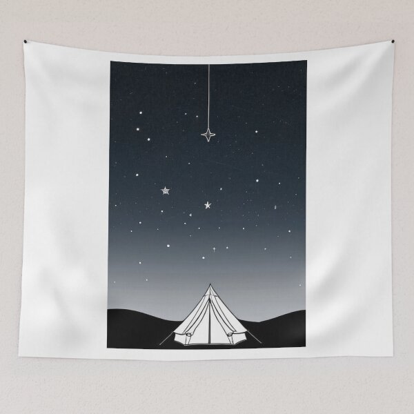Item preview, Art - Stylized Night Landscape, Escape and Reverie designed and sold by Reverso-Design.