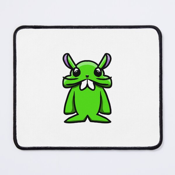 Item preview, Cute Green Bunny with Big Buck Teeth – Kawaii Sticker Art designed and sold by davidmalec.