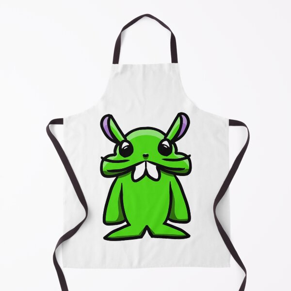 Item preview, Cute Green Bunny with Big Buck Teeth – Kawaii Sticker Art designed and sold by davidmalec.