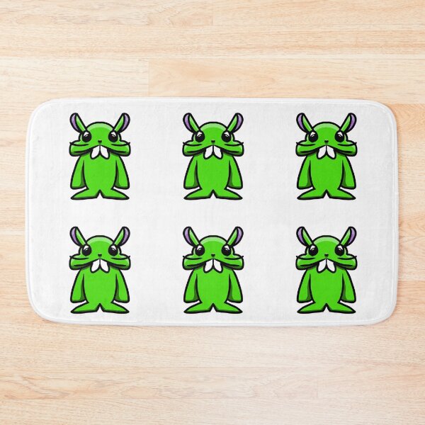 Item preview, Cute Green Bunny with Big Buck Teeth – Kawaii Sticker Art designed and sold by davidmalec.