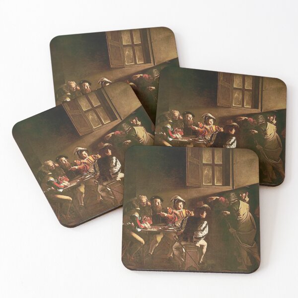 Item preview, Caravaggiio The Calling Of St Matthew Baroque Painting designed and sold by jamesthomasw.