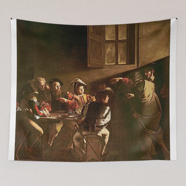 Item preview, Caravaggiio The Calling Of St Matthew Baroque Painting designed and sold by jamesthomasw.
