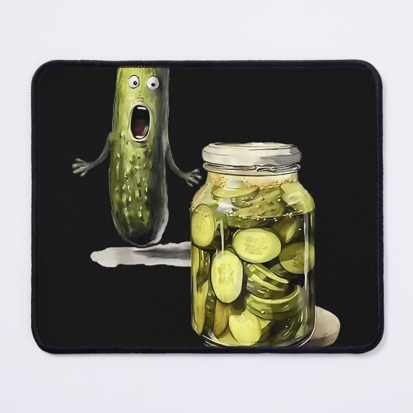 Item preview, Funny Pickle Surprise A Cucumber and A Jar of Sliced Pickles Fun designed and sold by MOHAMED FRASER.