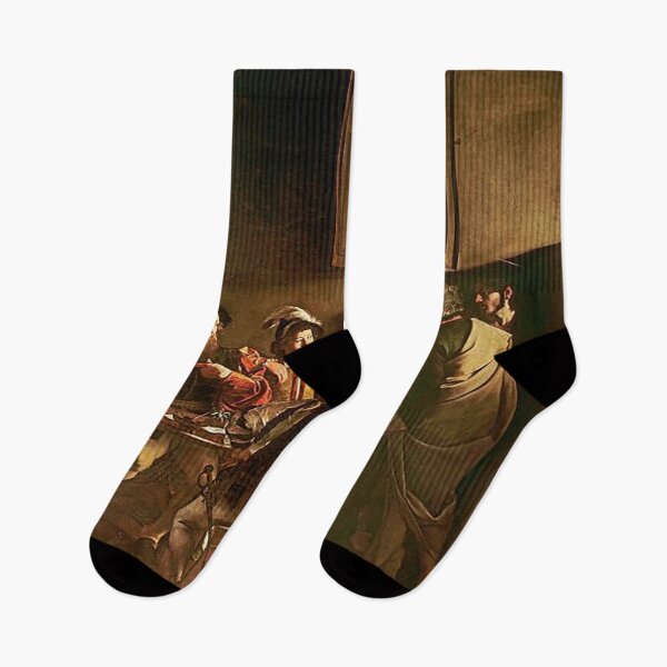Item preview, Caravaggiio The Calling Of St Matthew Baroque Painting designed and sold by jamesthomasw.