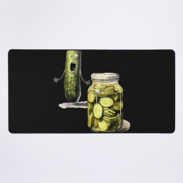 Item preview, Funny Pickle Surprise A Cucumber and A Jar of Sliced Pickles Fun designed and sold by MOHAMED FRASER.