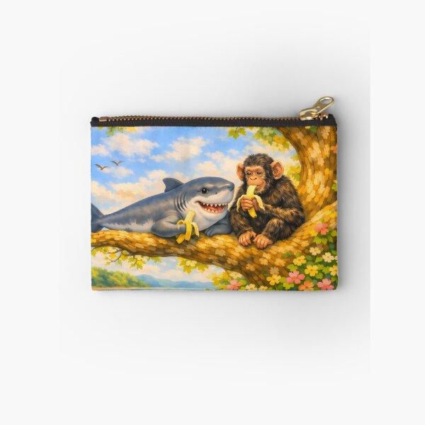Item preview, Shark and Chimp Eating Banana designed and sold by m-y-A-I-A-R-T-.