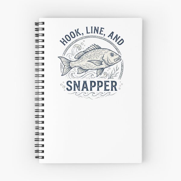 Item preview, Hook Line and Snapper Fishing Pun Fishing Crew Nautical Badge designed and sold by Yellowriversss.