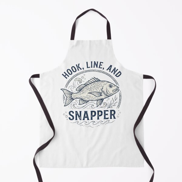 Item preview, Hook Line and Snapper Fishing Pun Fishing Crew Nautical Badge designed and sold by Yellowriversss.