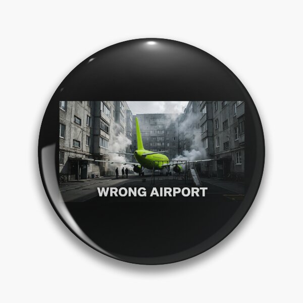 Item preview, Wrong Airport - Funny Aviation Meme & Doomer Aesthetic designed and sold by RareVisuals.