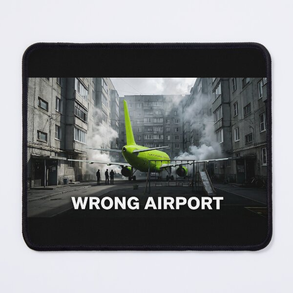 Item preview, Wrong Airport - Funny Aviation Meme & Doomer Aesthetic designed and sold by RareVisuals.