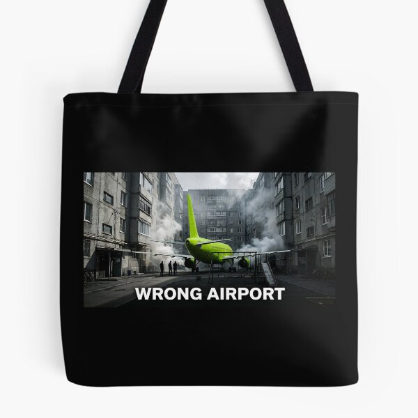 Item preview, Wrong Airport - Funny Aviation Meme & Doomer Aesthetic designed and sold by RareVisuals.