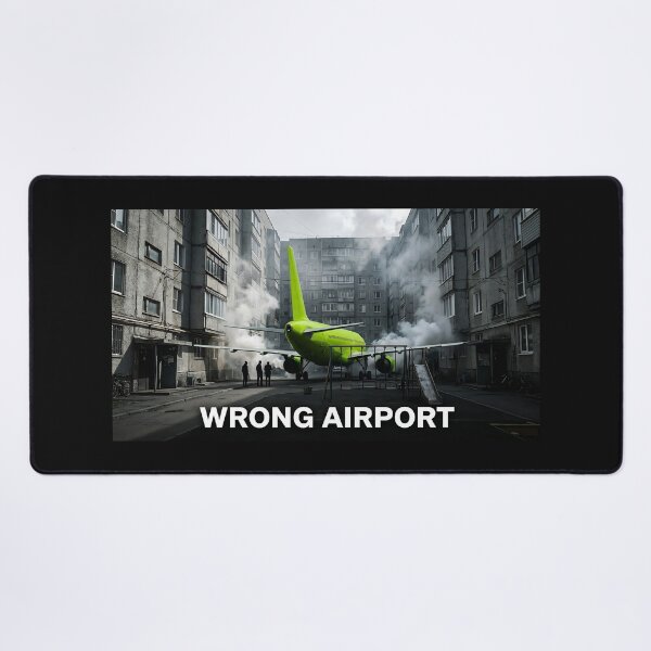 Item preview, Wrong Airport - Funny Aviation Meme & Doomer Aesthetic designed and sold by RareVisuals.