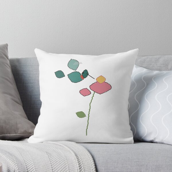 Item preview, Hummingbird And Flower Botanical Art Print designed and sold by QuirkyCartel.