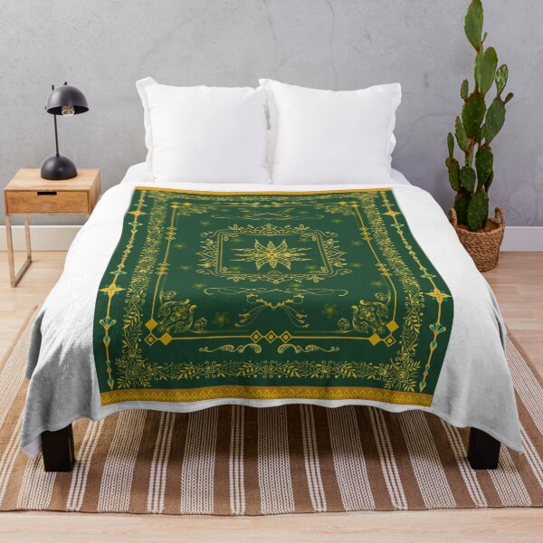 Item preview, Vintage Dark Green and Gold Celestial Star Ornate designed and sold by Rehnair.
