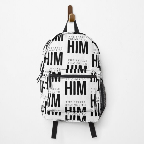 Item preview, The Battle Belongs To Him– Christian Faith Typography T-Shirt Design designed and sold by CrossCrafted.