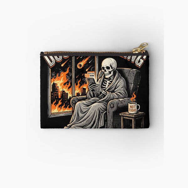 Item preview, Doomscrolling Until Further Notice Skeleton Apocalypse Meme designed and sold by AdyKurniawan.