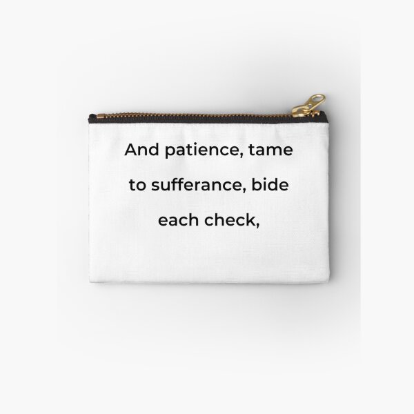 Item preview, “And patience, tame to sufferance, bide each check,” - print black designed and sold by ariksworld.