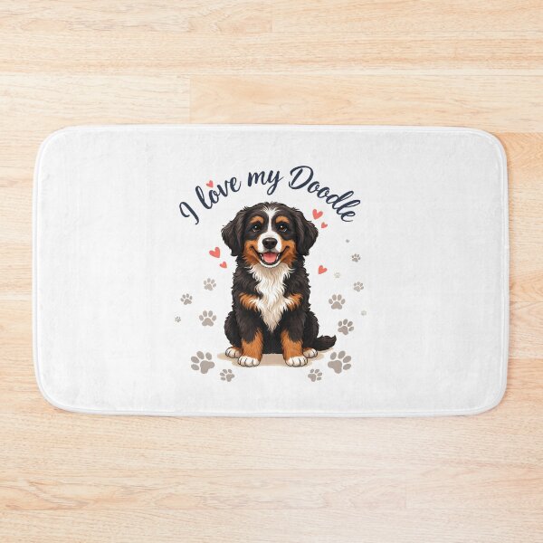 Item preview, bernedoodle club - bernedoodle mom - bernedoodle dad - retro dog shirt - vintage varsity dog designed and sold by JansenGS.