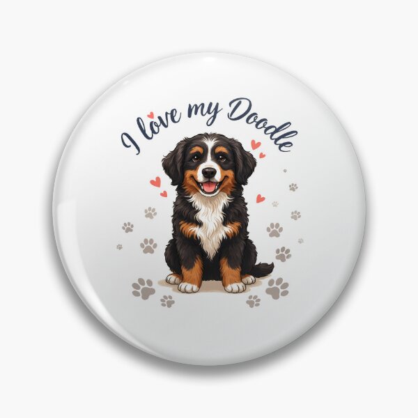 Artikelvorschau, Bernedoodle-Club – Bernedoodle-Mama – Bernedoodle-Papa – Retro-Hundeshirt – Vintage-College-Hund entworfen und verkauft von JansenGS.