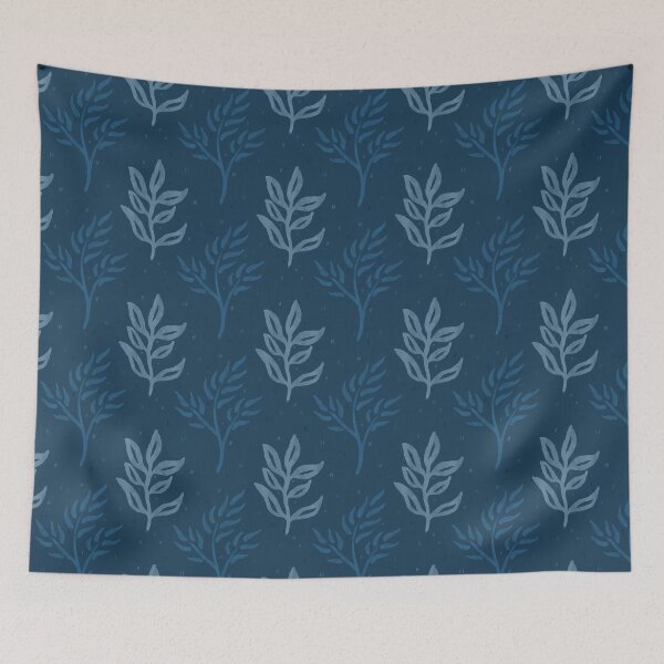 Item preview, Blue leaves designed and sold by The Blue Crane Co..