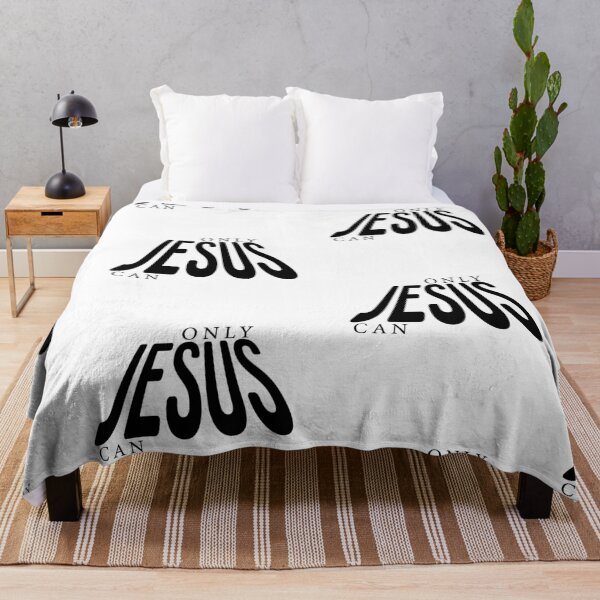 Item preview, Only Jesus Can – Christian Faith Typography T-Shirt Design designed and sold by CrossCrafted.