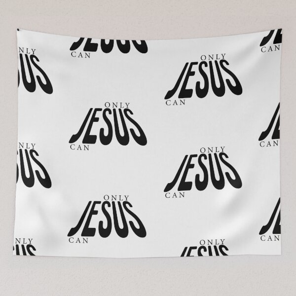 Item preview, Only Jesus Can – Christian Faith Typography T-Shirt Design designed and sold by CrossCrafted.
