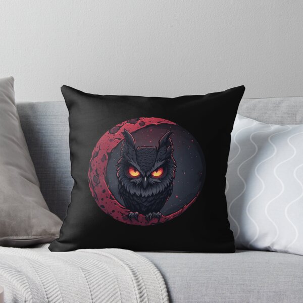 Item preview, Midnight Owl of the Blood Moon designed and sold by halibutgoatramb.