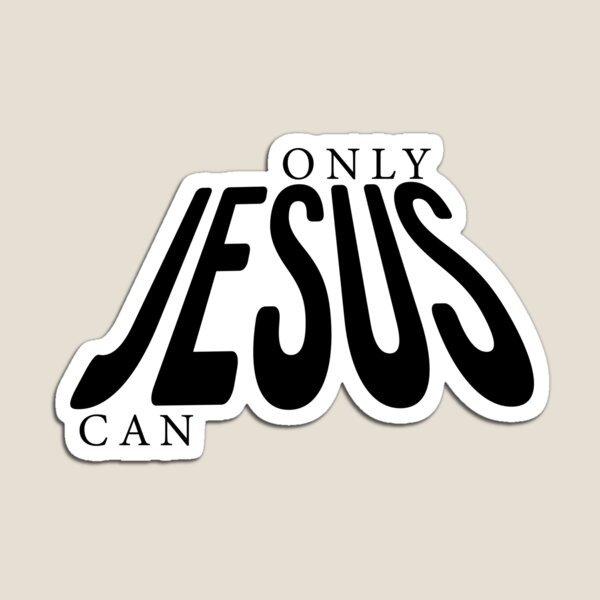 Item preview, Only Jesus Can – Christian Faith Typography T-Shirt Design designed and sold by CrossCrafted.