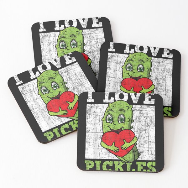 Item preview, I Love Pickles Fun Pickle Vegan Lover Vegetarian Vegetable designed and sold by MOHAMED FRASER.