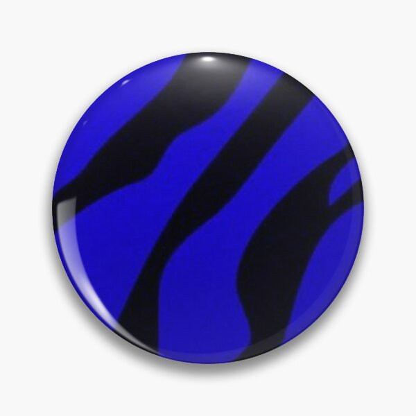 Item preview, Electric Blue and Black Tiger Stripes - Neon Cobalt Zebra Pattern designed and sold by LYAN-STORE.