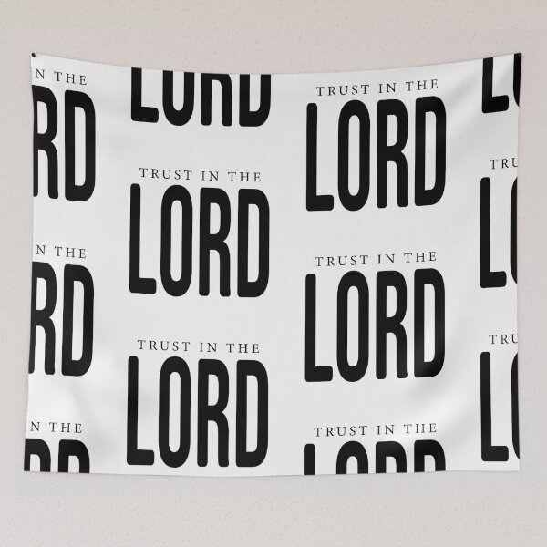 Item preview, Trust In The Lord – Christian Faith Typography T-Shirt Design designed and sold by CrossCrafted.
