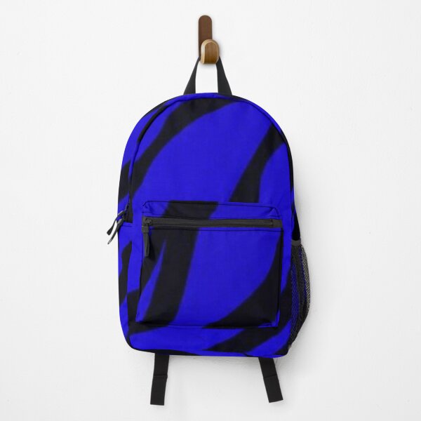 Item preview, Electric Blue and Black Tiger Stripes - Neon Cobalt Zebra Pattern designed and sold by LYAN-STORE.